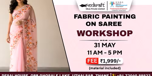 Penkraft Fabric Painting on Saree Workshop