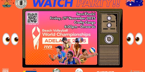 \ud83c\udfd0 Beach Volleyball World Championship: Watch Party! \ud83c\udf0d\ud83c\udf7b