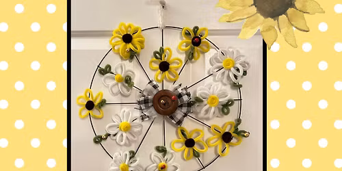 Spring wreath craft workshop