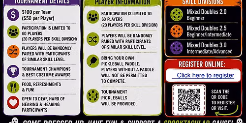 Monster Mash Pickleball Fundraiser Event 