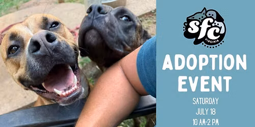 7\/18 Adoption Event at Spotslyvania Dog Park