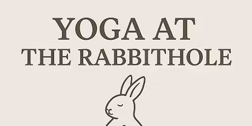 Yoga at the rabbithole! \ud83d\udc07