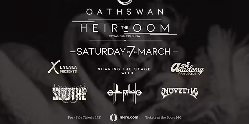 OATHSWAN LIVE AT PIRAEUS ACADEMY (ATHENS) X STILL FALLING X SOOTHE X NOVELTY