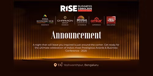 RISE Business Conclave Awards and Conference 2025 Bangalore