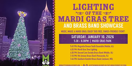 Lighting of the Mardi Gras Tree