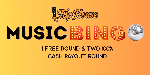 MUSIC BINGO \u2022 Cash Prizes \u2022 100% Payout \u2022 Every Thursday!