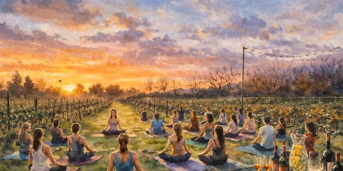 Stretch N' Sip: Yoga Among the Vines by Kaylee