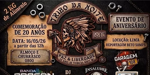 20\u00ba ANIVERS\u00c1RIO TRIBO DA NOITE MOTO CLUBE