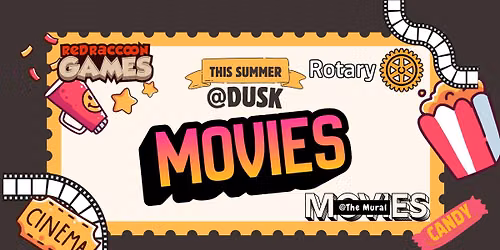 Movies at the Mural - at Dusk in Downtown Bloomington