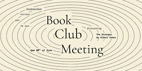 Book Club Meeting - The Stranger (Albert Camus)