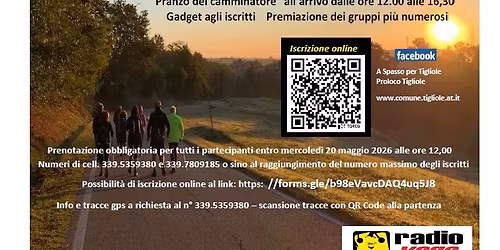 10^ camminata " A Spasso per Tigliole" da 5 a 42 km