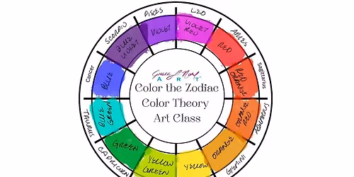 Color the Zodiac Art Class | Grace Noel Art