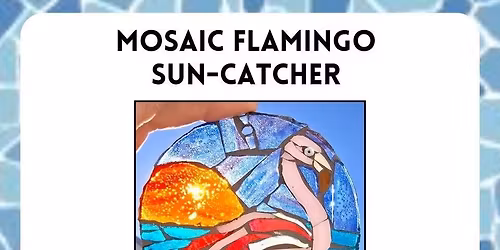 Mosaic Flamingo Suncatcher 