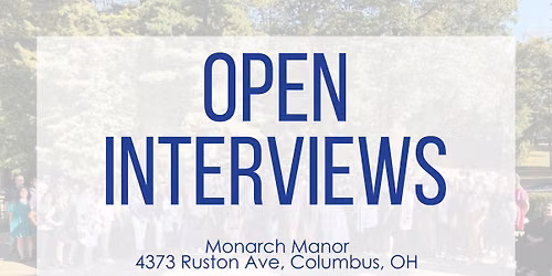 Property Management & Maintenance Open Interviews