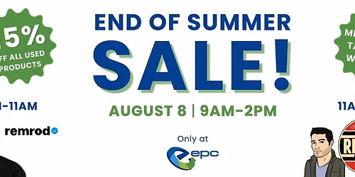 EPC's End of Summer Sale