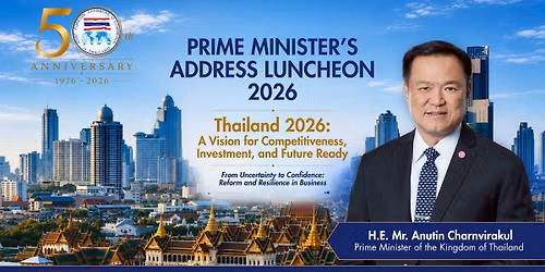 {Joint Event} JFCCT Prime Minister\u2019s Address Luncheon 2026 \u201cThailand 2026