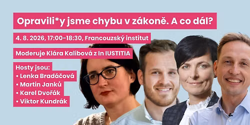 Opravili jsme chybu v z\u00e1kon\u011b. A co d\u00e1l?