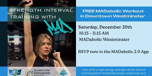 Free Strength Interval Training Class with MADabolic