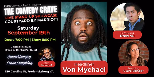 Comedy Crave Live | Stand-Up Comedy at Courtyard by Marriott Fredericksburg
