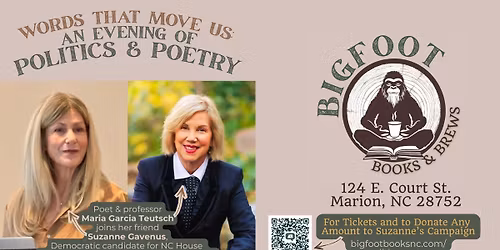 Words That Move Us: An Evening of Politics & Poetry in Downtown Marion, NC