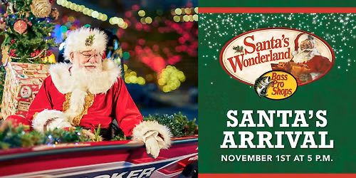 Santa\u2019s Arrival at Bass Pro Shops in Harlingen, TX