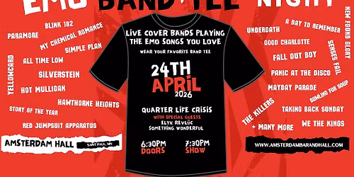 Emo Band Tee Night Live