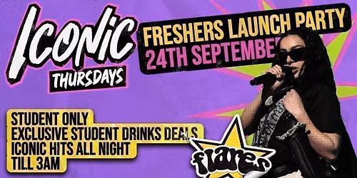 ICONIC \u2728FRESHERS PARTY @ Flares \ud83e\udea9