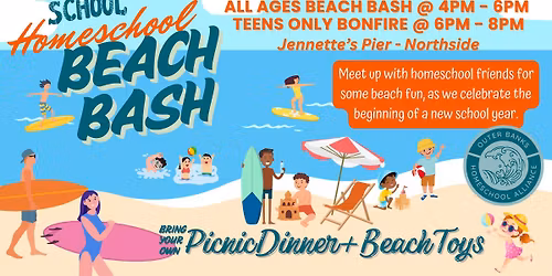 Homeschool Back-to-School Beach Bash & Teen Bonfire