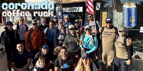 Coronado 5K Coffee Ruck, July - Tidelands to\/from Trident Coffee - Triton Ruck Club, San Diego