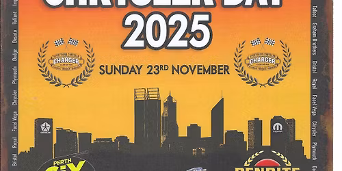 \u2022\tSunday 23rd November -Everything Chrysler Day at Cannington show grounds. Club Event