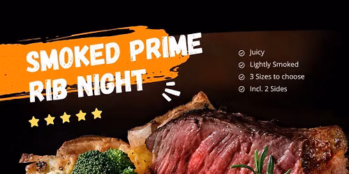 Smoked Prime Rib Saturdays