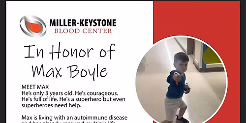 Blood Drive for Max- Partnering with JMC Team Real Estate