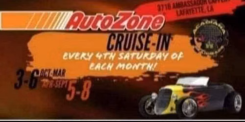 Auto Zone 4th Saturday cruise-in