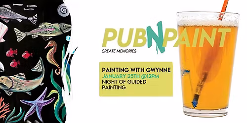 Brewhouse Paint Event with PubNPaint Jan 25th