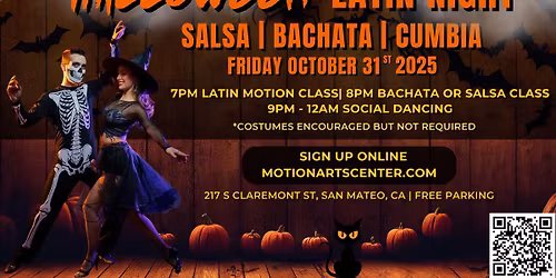 Halloween Latin Night Social in San Mateo!
