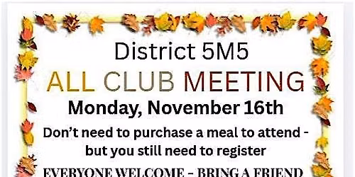 5M5 ALL CLUB MEETING