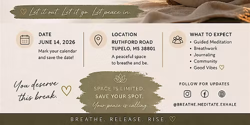 Bre.a.the Meditation : "Exhale" Event