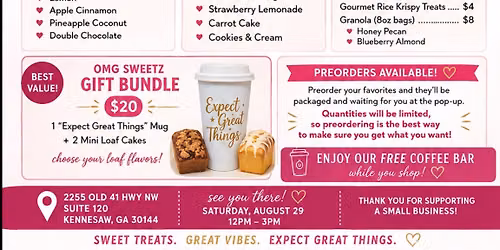 OMG Sweetz Pop-Up Caf\u00e9! \u2615\ud83e\uddc1