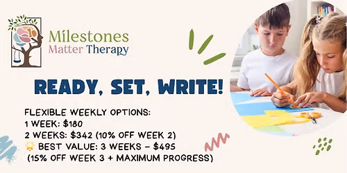 Ready, Set, Write! Week 1
