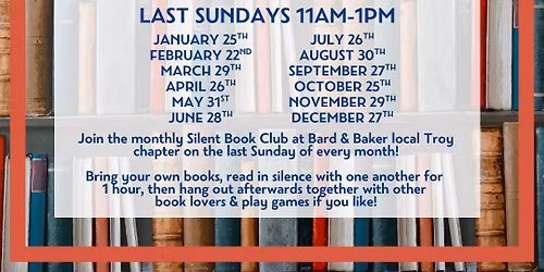 Silent Book Club Monthly Reading Meetup