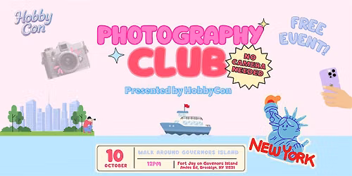 FREE Photography Club: Presented by HobbyCon