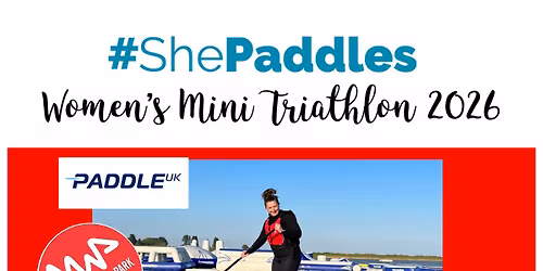 Women\u2019s Mini Triathlon - Paddle - Run - Jog - Walk - Swim