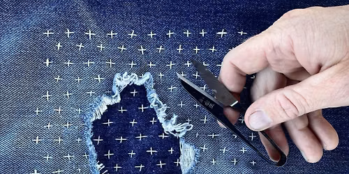 Sashiko Mending With Cirrus
