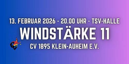 AUSVERKAUFT - Windst\u00e4rke 11 des CV 1895 Klein-Auheim