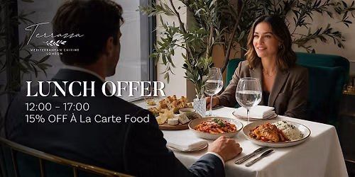15% Off \u00c0 La Carte Lunch | Terrazza Hampstead