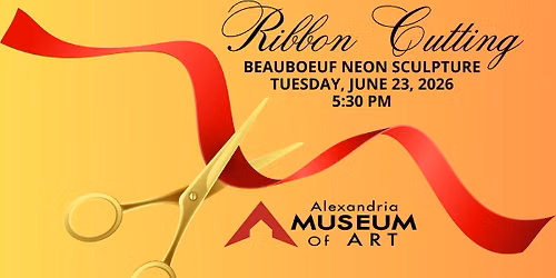 Beauboeuf Neon Sculpture Ribbon Cutting