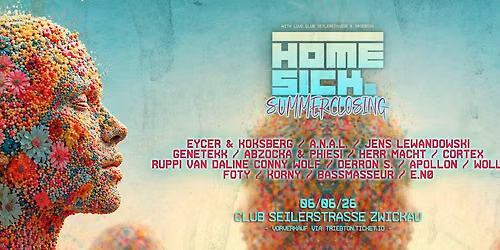 HOMESICK Summerclosing :: 06.06. Club Seilerstrasse Zwickau