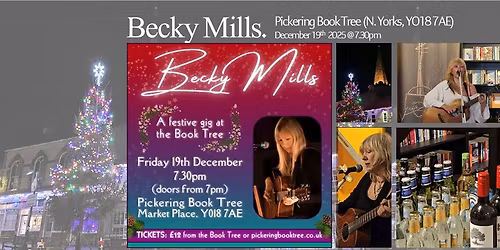 Becky Mills - a Festive Gig at the Book Tree!