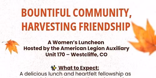 Women’s Luncheon hosted by American Legion Auxiliary Unit 170