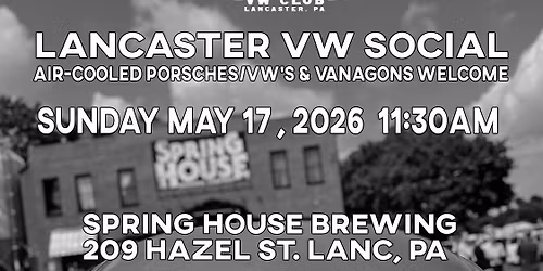 VW Social at Spring House Brewing 